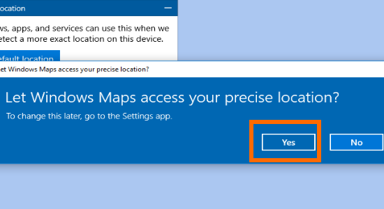 Windows 10 Access Your Location