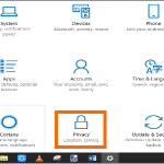 Windows 10 Settings Privacy