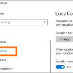 Windows 10 Settings Privacy Location