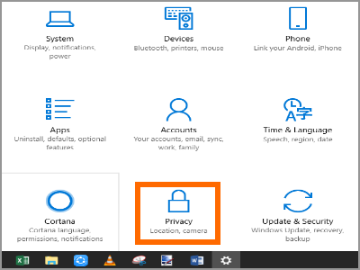 Windows 10 Settings Privacy