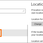 Windows 10 Start Menu Settings Location Pirvacy Location
