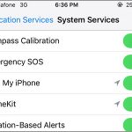 iPhone Settings Privacy Location Services System Services