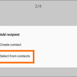 Android Settings Advanced Features Send SOS Messages To Add Select from Contacts