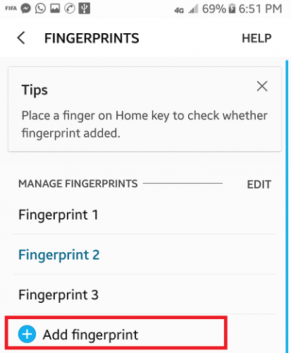  Add More Fingerprints On Android