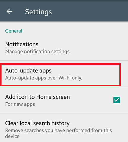 Turn Off Auto Update On Google Play Store