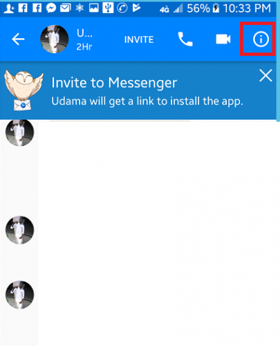 change thumbs up on Facebook messenger