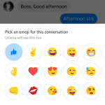 change thumbs up on Facebook messenger