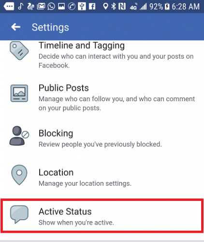  Hide Facebook Active Status 