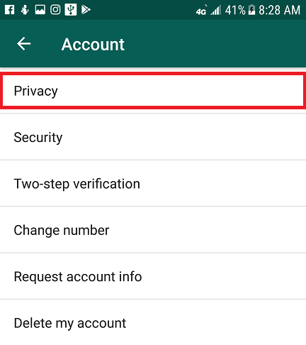 Hide About You On WhatsApp