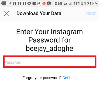 Download all your Instagram data