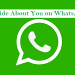 Hide About You on WhatsApp