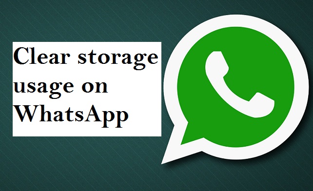 clear storage usage on WhatsApp