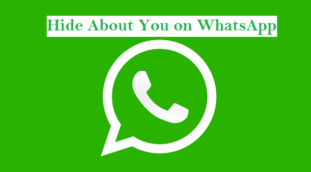 Hide About You on WhatsApp