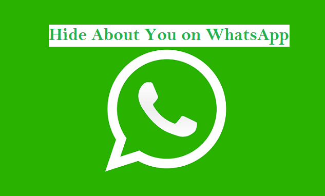 Hide About You on WhatsApp