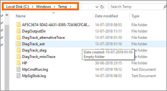 Windows Delete Temporary Files