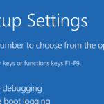 Windows Startup Settings
