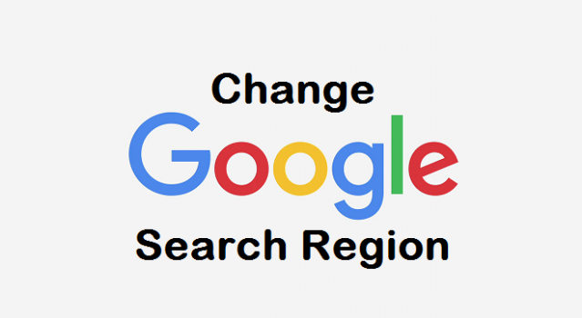 Change Google Search region