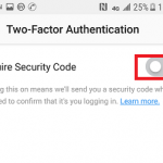 Enable two-factor authentication on Instagram