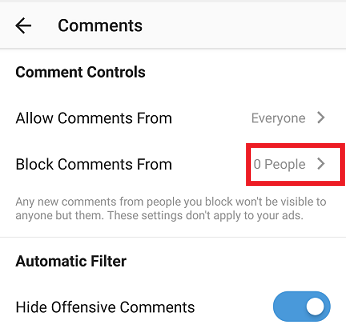 block someone from commenting on instagram - block someone from following you on instagram