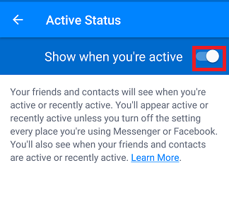 Hide Active Status On Facebook