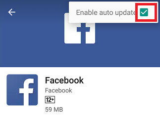  Disable Automatic Facebook Updates on Android