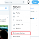 Change country settings on Twitter