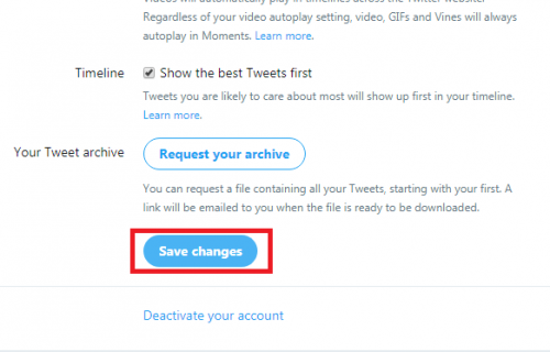 Change country settings on Twitter