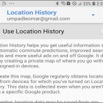 Android Google Maps Menu Settings Personal Content Location History Switch Turned OFF