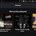 Android Spotify Home Screen