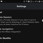 Android Spotify Your Library Settings Menu