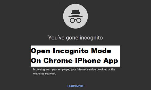 google chrome app incognito