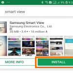 Play Store Smart View Install