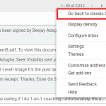 How to revert to old Gmail format