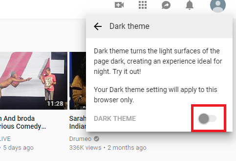 How to Enable Youtube Dark Theme