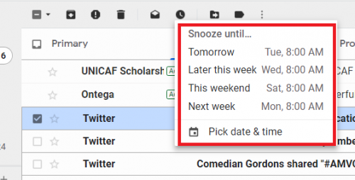  Snooze Emails On Gmail