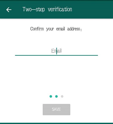 Enable Two-Step Verification on WhatsApp