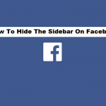 hide the sidebar on Facebook