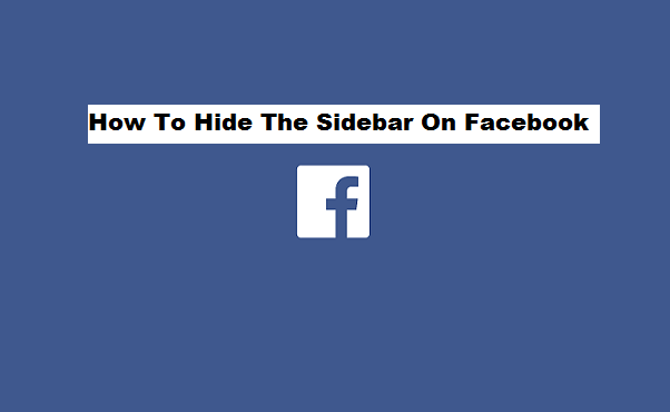 hide the sidebar on Facebook