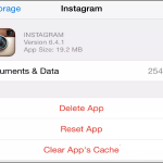 iPhone Clear App Cache