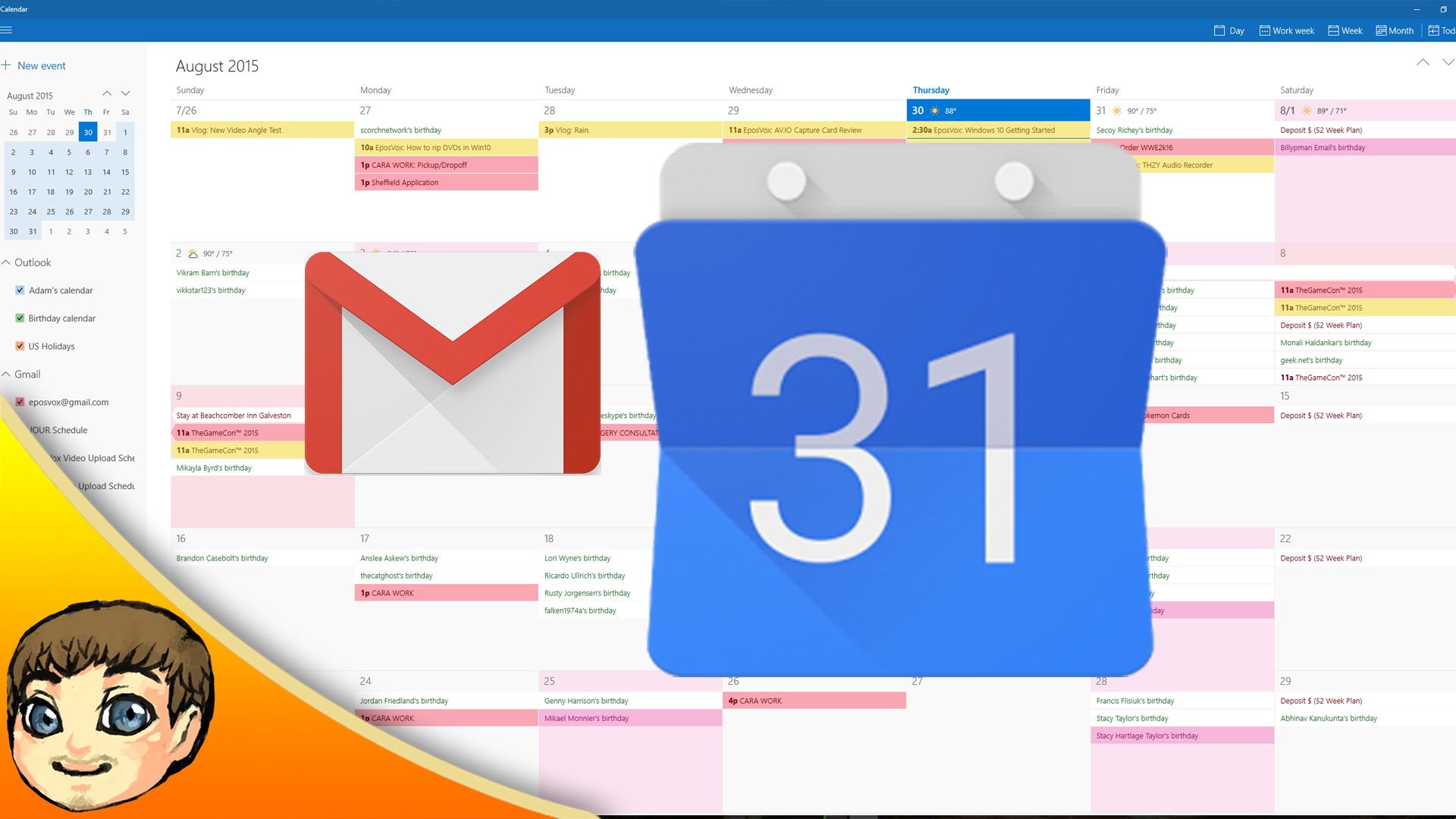 How to view Calendar on Gmail