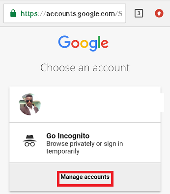 How to change Default Gmail Account