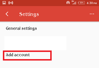 How to change Default Gmail Account