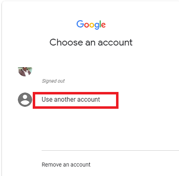 How to change Default Gmail Account