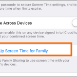 iPhone Settings Screen Time For Family