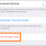 iPhone Settings Screen Turn Off
