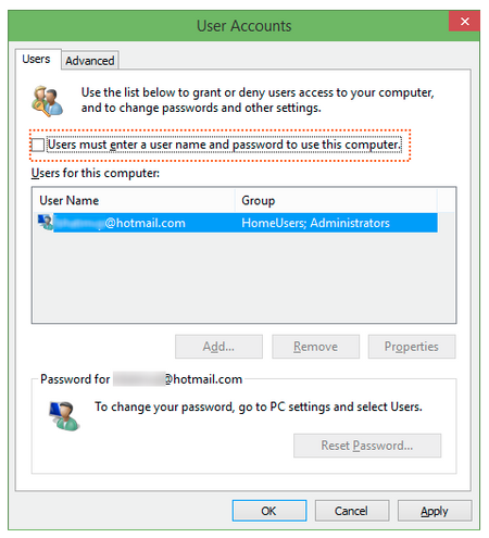 How to auto login in Windows 10