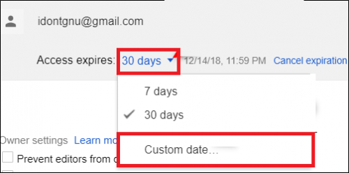 SET AN EXPIRATION DATE WHEN SHARING FILES ON GOOGLE DRIVE