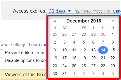 SET AN EXPIRATION DATE WHEN SHARING FILES ON GOOGLE DRIVE