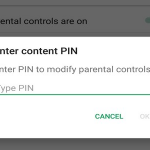 Android Play Store Google Play Menu Settings Parental Controls Enter Content PIN
