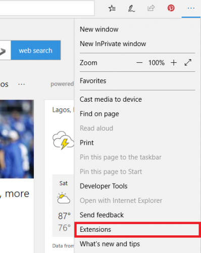 Add Extensions On Microsoft Edge